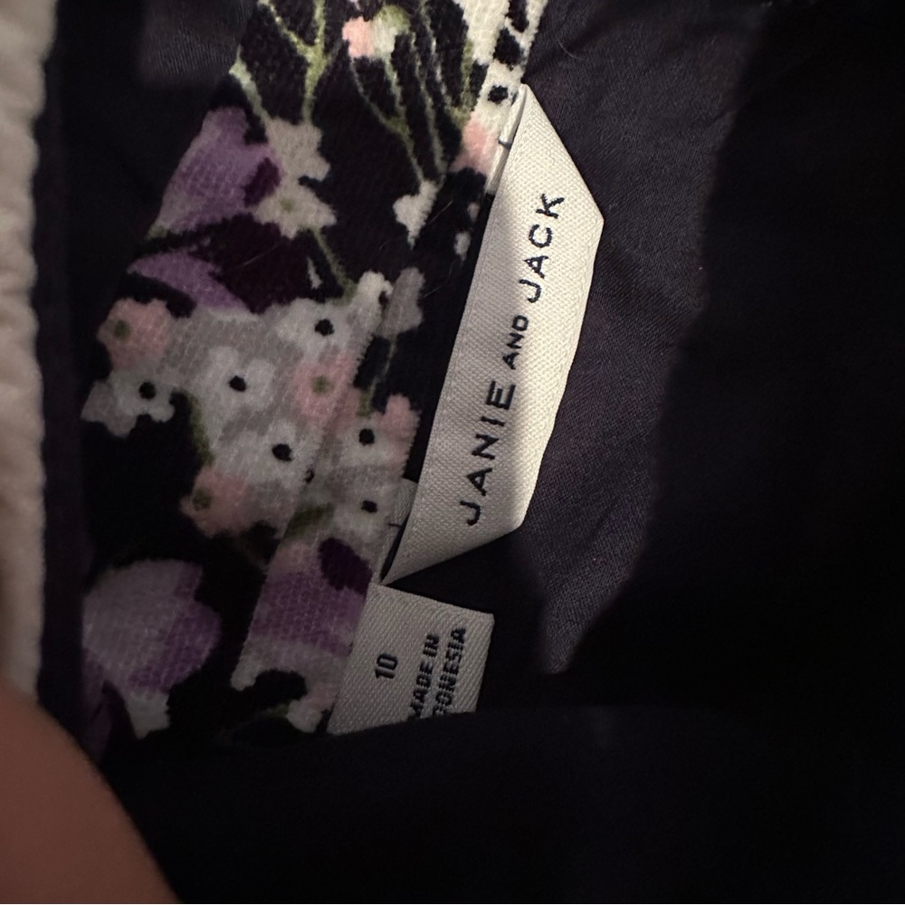 Janie and jack floral velour dress - Picture 3 of 8